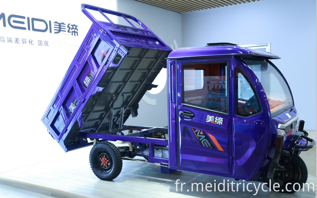 High Power Open Cargo Electric Tricycles